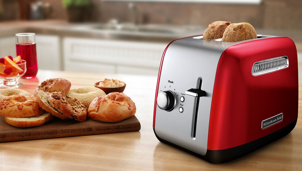  KitchenAid KMT4116ER 4 Slice Long Slot Toaster with High Lift  Lever, Empire Red: Home & Kitchen